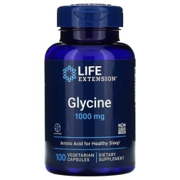 Отдельные аминокислоты Life Extension Glycine 1000 mg   (100 vcaps)